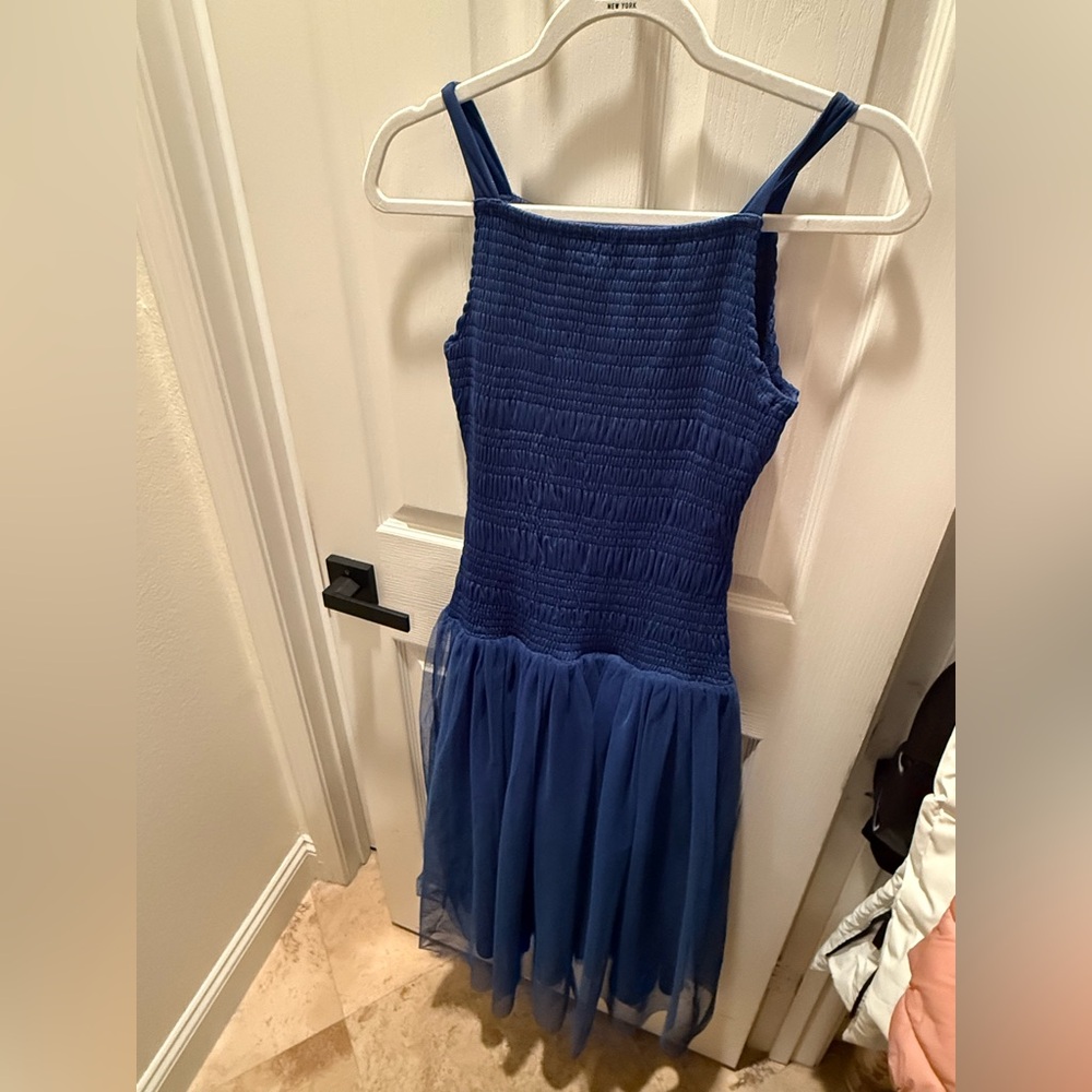 Ali Golden blue ballerina dress size small